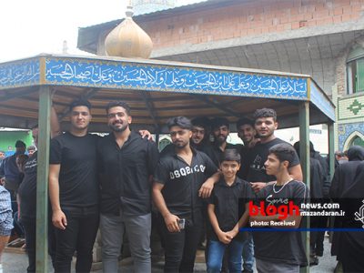 عزاداری عاشقانه مردم روستای امامزاده زید آمل در روز عاشورا