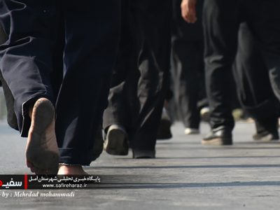 پیاده روی حرم تا حرم توسط دلدادگان اربعین حسینی در دیار علویان