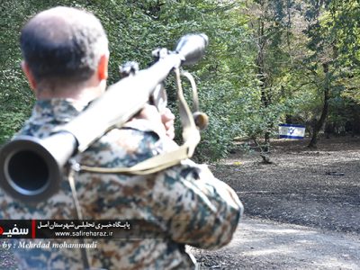 برگزاری رزمایش پدافند جنگلی بسیج در آمل