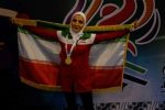 صدیقه دریایی بر سکوی افتخار جام جهانی‌ ساندا