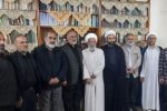 دیدار مسئول دفتر نمایندگی ولی فقیه سپاه آمل با روحانی انقلابی و رزمنده دفاع مقدس