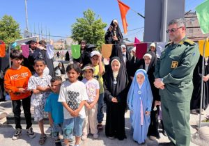 همدلی با کودکان مظلوم غزه در پویش «کبوتران سرخ» در آمل