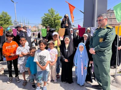همدلی با کودکان مظلوم غزه در پویش «کبوتران سرخ» در آمل
