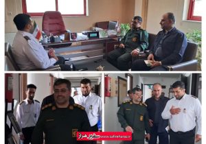 دیدار و بازدید فرمانده سپاه آمل از سازمان آتش نشانی شهرستان