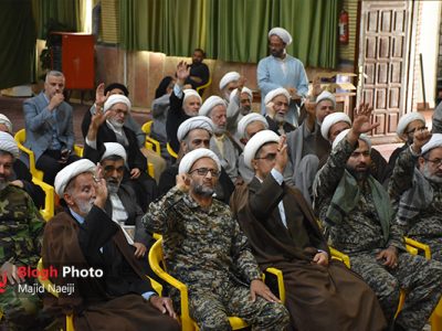 گزارش تصویری/حمایت قاطع روحانیت انقلابی آمل ‌از رهبر انقلاب