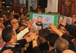 مراسم وداع با پیکر سرباز شهید «امیرحسین صالحی»