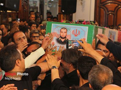 مراسم وداع با پیکر سرباز شهید «امیرحسین صالحی»