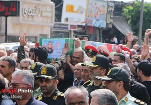 مراسم تشییع پیکر سرباز شهید «امیرحسین صالحی»