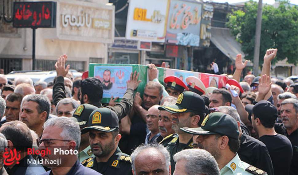 مراسم تشییع پیکر سرباز شهید «امیرحسین صالحی»