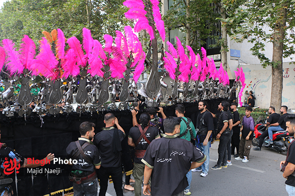 مراسم «علم گردانی» در آمل
