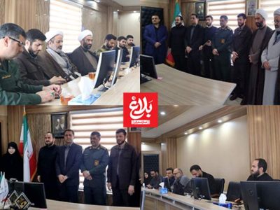 مراسم تکریم و معارفه مسئول بسیج دانشجویی دانشگاه فناوری‌های نوین آمل برگزار شد