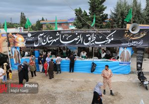 گزارش تصویری/در سایه‌سار عشق رضوی؛ برپایی موکب «طریق الرضا» در آمل