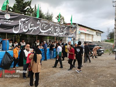 در سایه‌سار عشق رضوی؛ برپایی موکب «طریق الرضا» در آمل