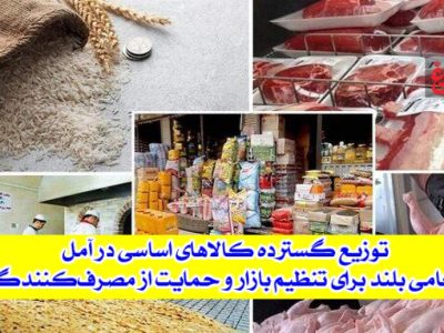 توزیع ۱۲۷ تن کالاهای اساسی در آمل