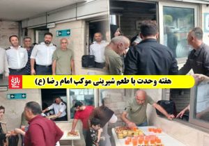 هفته وحدت با طعم شیرینی موکب امام رضا (ع)