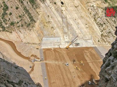 نصب عرشه پل سد هراز تا پایان مهرماه