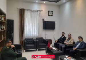 دیدار رییس جدید اداره حفاظت محیط زیست آمل با فرمانده سپاه شهرستان