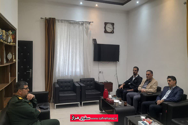 دیدار رییس جدید اداره حفاظت محیط زیست آمل با فرمانده سپاه شهرستان