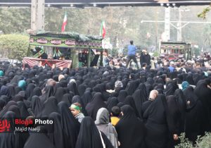 تشییع پیکر مطهر ۱۰ شهید گمنام در آمل