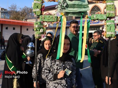 اعزام دانش‌آموزان دختر به اردوی راهیان نور در آمل