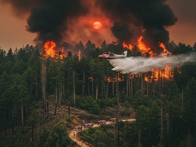 نبرد تمام‌عیار هیرکانی با آتش