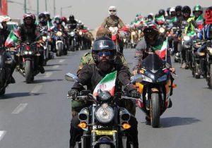 رژه باشکوه موتورسواران بسیجی در آمل