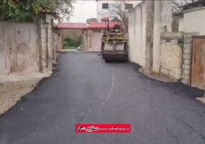 آسفالت ۳۰ هزار مترمربع از معابر شهربابکان آمل تا پایان سال