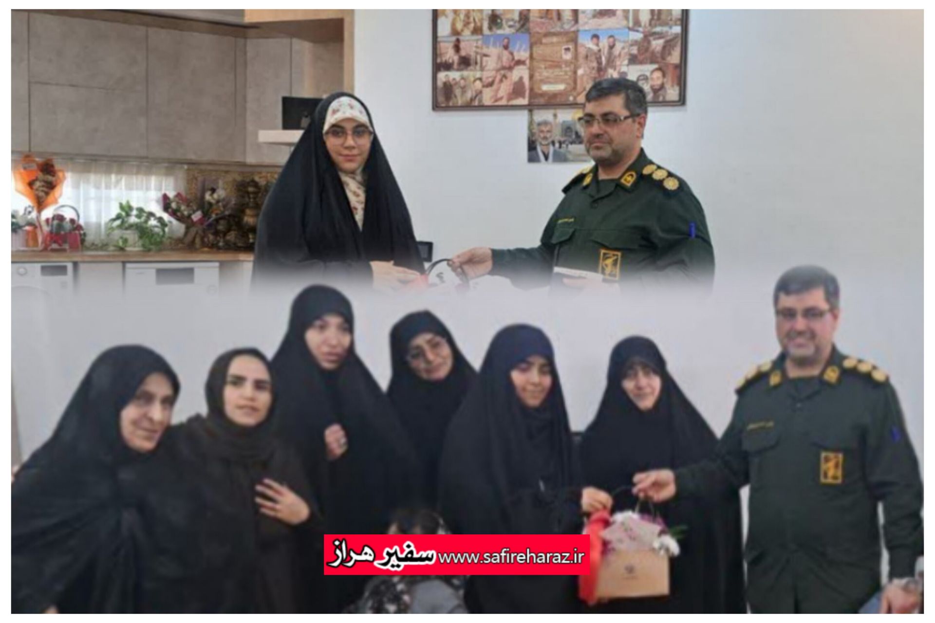 دیدار معنوی حاجیه‌های بسیجی با فرمانده سپاه آمل پس از بازگشت از حج