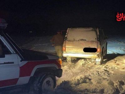 نجات ۲۸ مسافر گرفتار در کولاک محور هراز