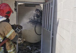 انفجار گاز در باشگاه ورزشی آمل