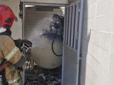 انفجار گاز در باشگاه ورزشی آمل