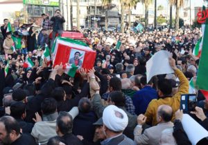 پیکر «شهید ایلیا عباسی» بر دستان آملیها تشییع شد