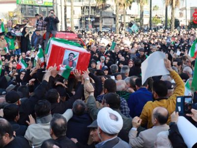 پیکر «شهید ایلیا عباسی» بر دستان آملیها تشییع شد