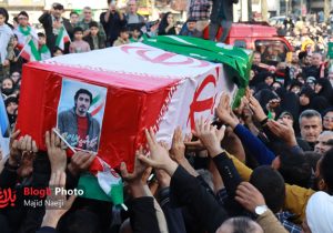 مراسم تشییع شهید «ایلیا عباسی» در آمل