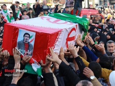 مراسم تشییع شهید «ایلیا عباسی» در آمل