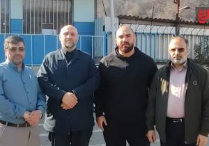 دیدار قهرمان کشتی جهان و المپیک با فرمانده سپاه کربلا