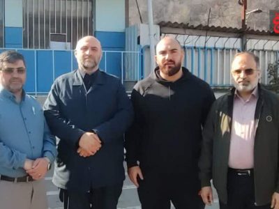 دیدار قهرمان کشتی جهان و المپیک با فرمانده سپاه کربلا