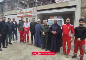 فرمانده سپاه آمل از پایگاه امداد هلالاحمر در گزنک لاریجان بازدید کرد