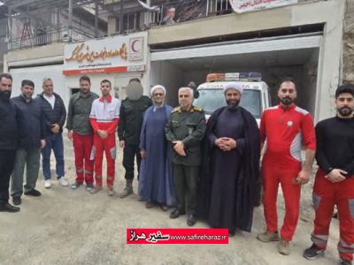 فرمانده سپاه آمل از پایگاه امداد هلال احمر در گزنک لاریجان بازدید کرد