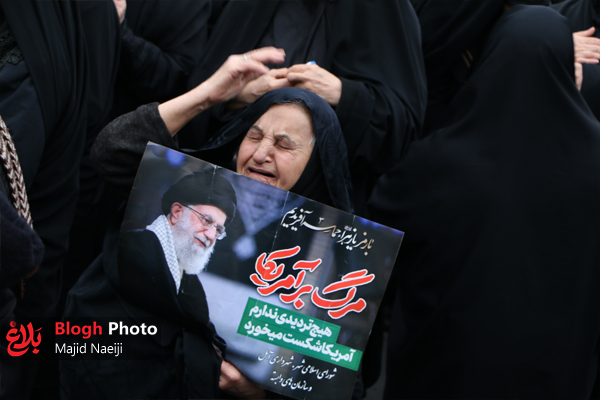 خروش مردم آمل در پی شهادت امام خامنه‌ای