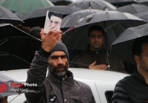 غوغای آملی ها زیر بارش باران