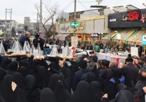 پیکر شهید «امید صدقی» در آمل تشییع شد