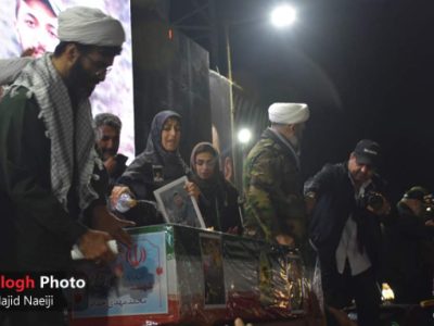 آئین وداع با پیکر مطهر شهید «محمدمهدی حداد» در آمل