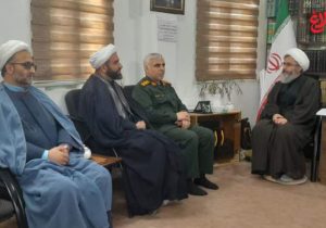 دیدار نوروزی فرمانده سپاه آمل با امام جمعه شهرستان