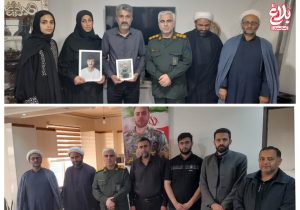 دیدار فرمانده سپاه آمل با خانوادههای دو شهید مدافع امنیت در آغاز سال ۱۴۰۵