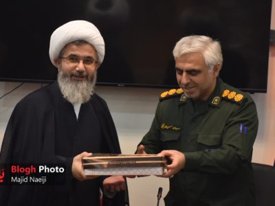 دیدار امام جمعه آمل با فرمانده سپاه به مناسبت روز تأسیس سپاه