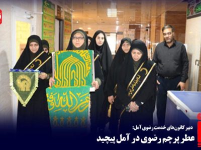 عطر پرچم رضوی در آمل پیچید