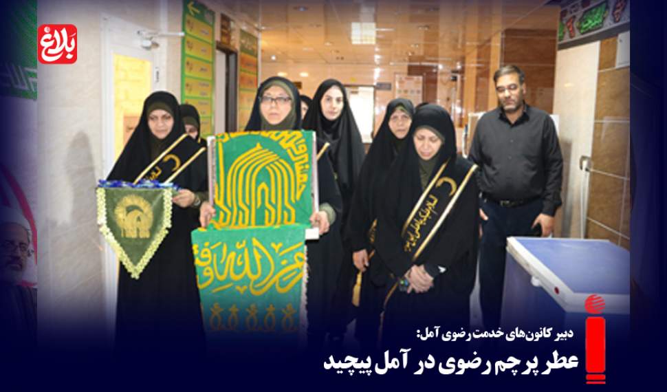 عطر پرچم رضوی در آمل پیچید